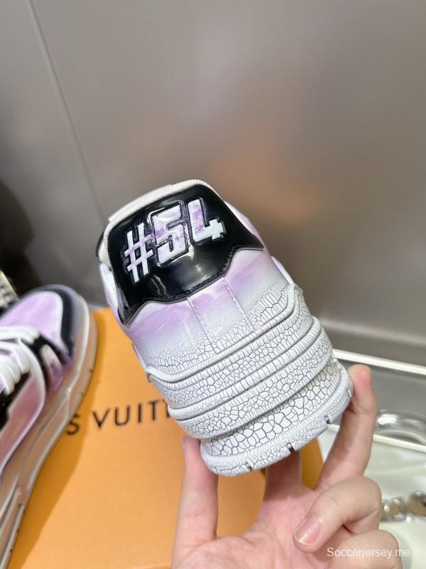 Louis Vuitton Trainer Basketball Series Cracked Ice Glue Process Sneakers - LY00490