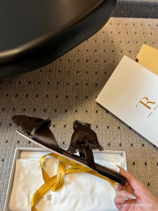 حذاء بعقدة منسوجة يدويًا من ذا رو 25ss - KFY00280