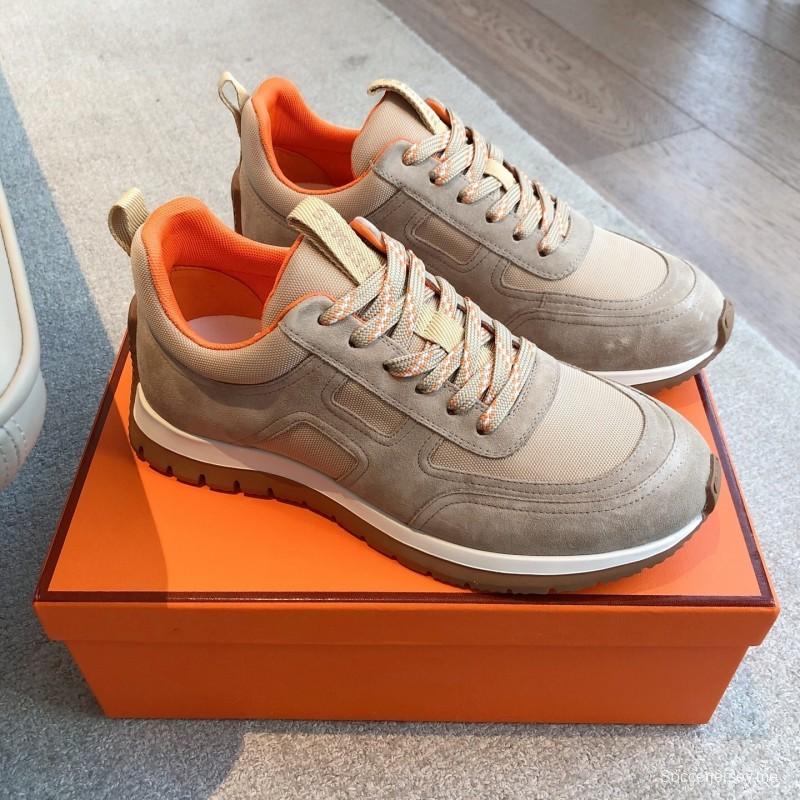 حذاء من نوع H من أوائل فصل الربيع بتصميم كلاسيكي بريطاني ملون متماسك - AS00380