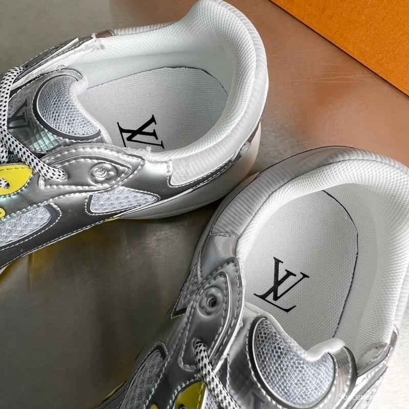 حذاء إل في أولمبيا ذو رباط مستدير من الأمام والجزء العلوي منخفض الكاجوال - YC