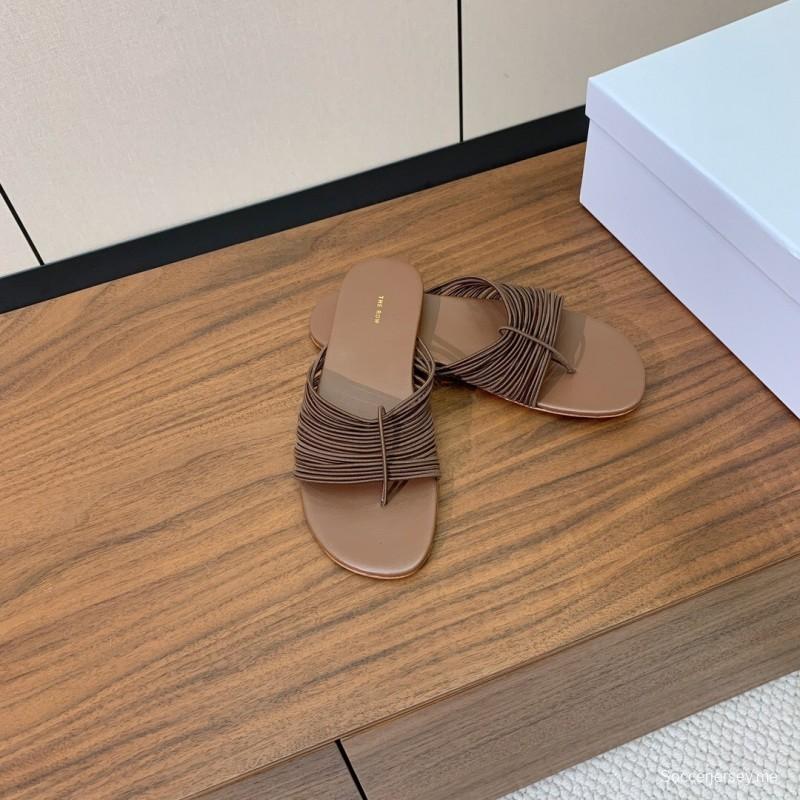 صندل شبكي روماني من ذا رو 2025 بتصميم بسيط - KFY00210