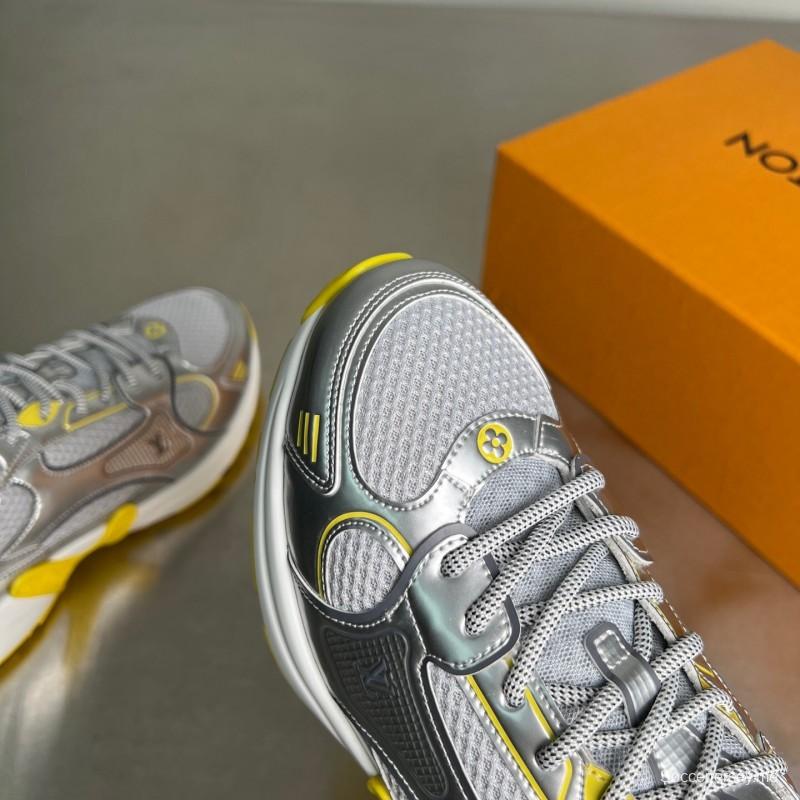 حذاء إل في أولمبيا ذو رباط مستدير من الأمام والجزء العلوي منخفض الكاجوال - YC