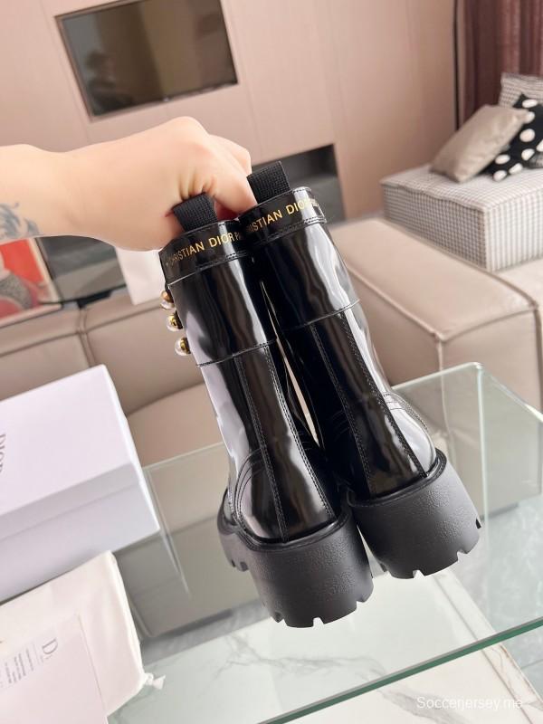 ديور 2025/SS جزمة خريف وشتاء 2025/SS المرصعة بالألماس - AS00370