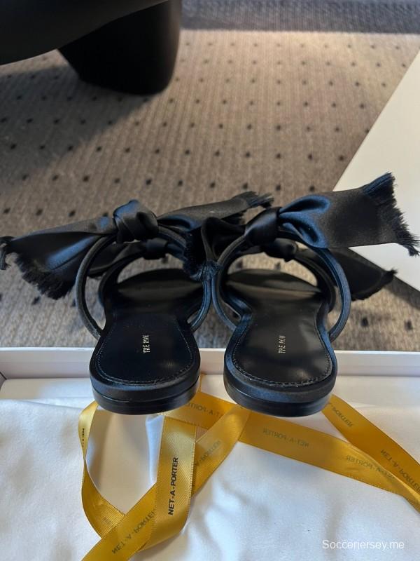 حذاء بعقدة منسوجة يدويًا من ذا رو 25ss - KFY00280