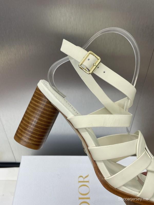 ديور دي-كلوب دي-كلوب حذاء نسائي بكعب عالٍ مجوف اللون مجوف بحزام متقاطع بكعب عالٍ للنساء - KFY00290