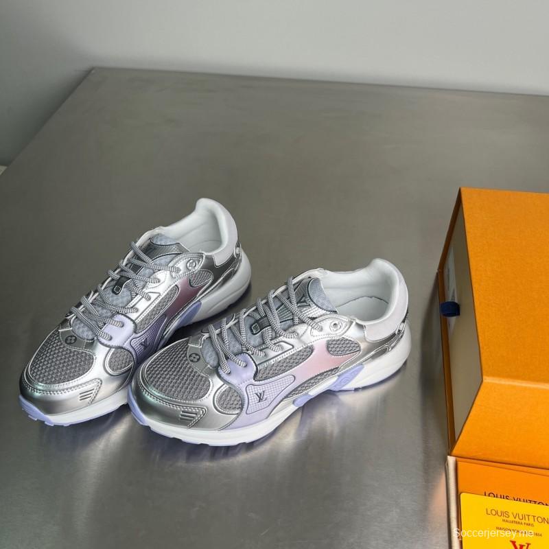 حذاء إل في أولمبيا ذو رباط مستدير من الأمام والجزء العلوي منخفض الكاجوال - YC