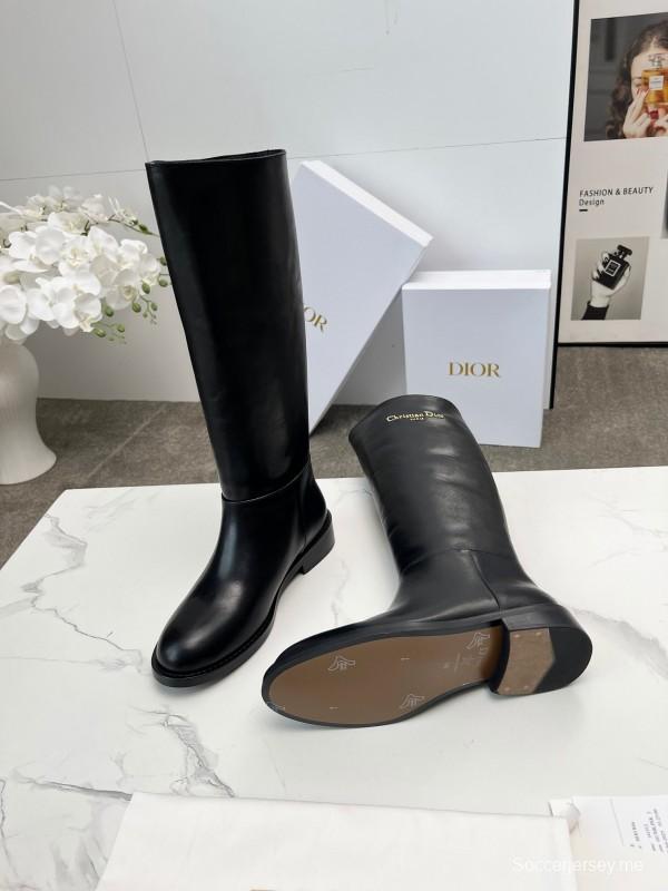 حذاء ديور 2025/SS من ديور 2025/SS من الطراز البريطاني القديم بروغ على طراز الفارس الجديد - LY00460
