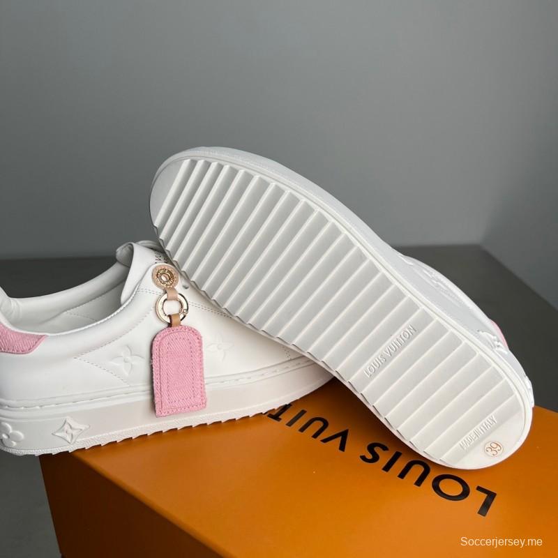 حذاء رياضي مسطح من الجلد المسطح من تاكاشي موراكامي تاكاشي موراكامي تايم أوت بأزهار الكرز - YC