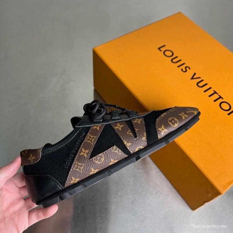 ليف سنيكرينا سنيكرينا 2025 حذاء باليه برباط مستدير من الأمام برباط فوق حذاء كاجوال قصير - YC