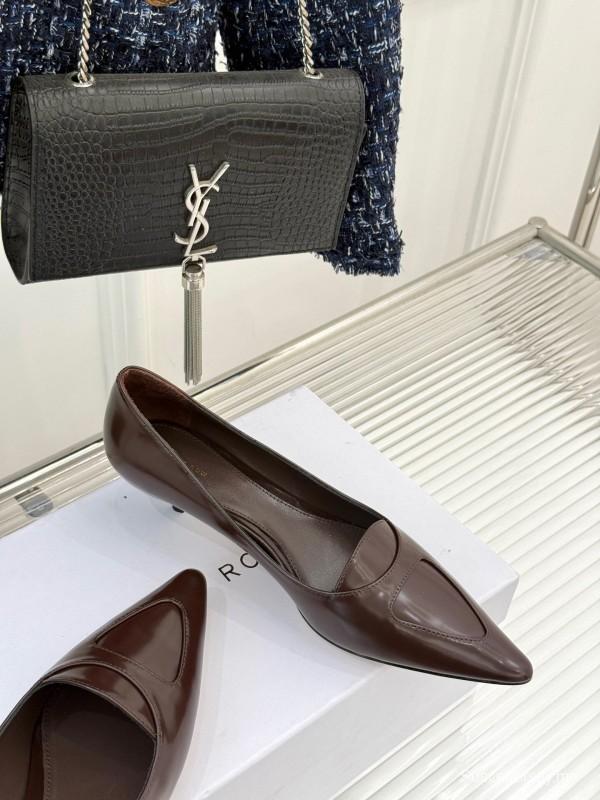 حذاء ذا رو 2025 ذا رو 2025 بكعب عالٍ بكعب عالٍ مدبب من الأمام - KFY00320