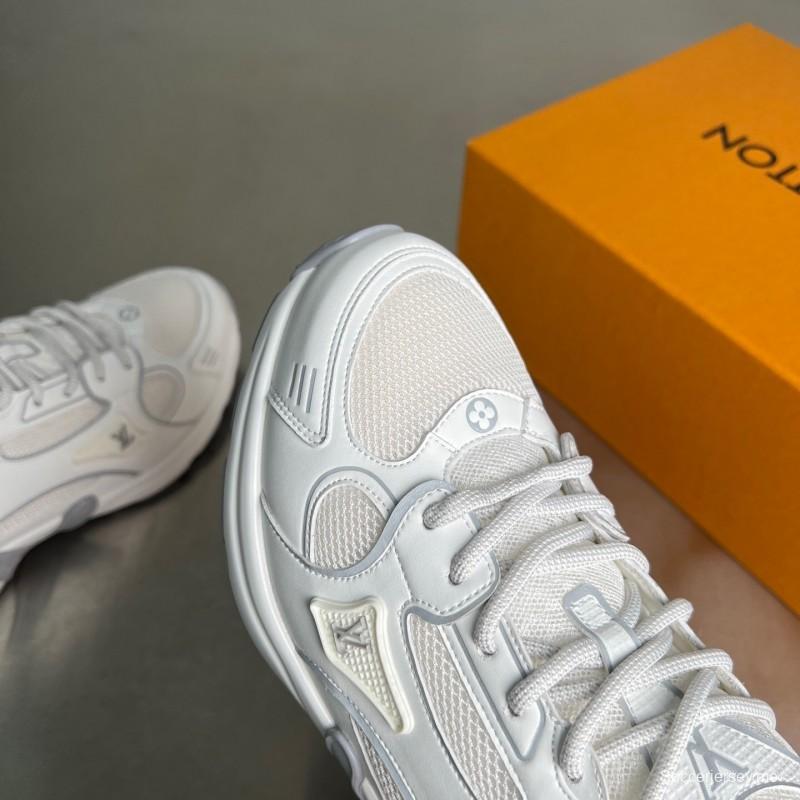 حذاء إل في أولمبيا ذو رباط مستدير من الأمام والجزء العلوي منخفض الكاجوال - YC