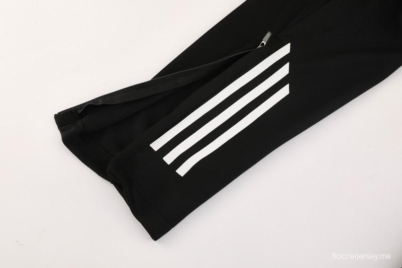 2025 أديداس 2025 جاكيت أديداس رمادي كامل بسحاب + بنطلون طويل