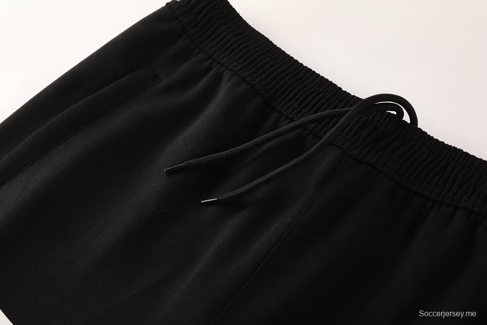 25/26 يوفنتوس سويت شيرت أسود كامل بسحاب + بنطلون طويل + جاكيت أسود بسحاب