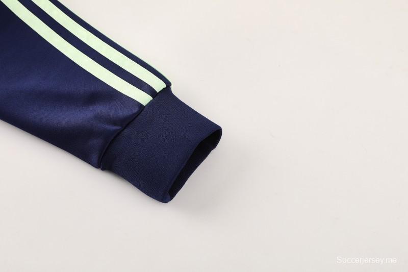 25/26 أجاكس أمستردام 25/26 جاكيت أمستردام أزرق داكن سحاب كامل سترة رياضية + بنطلون طويل