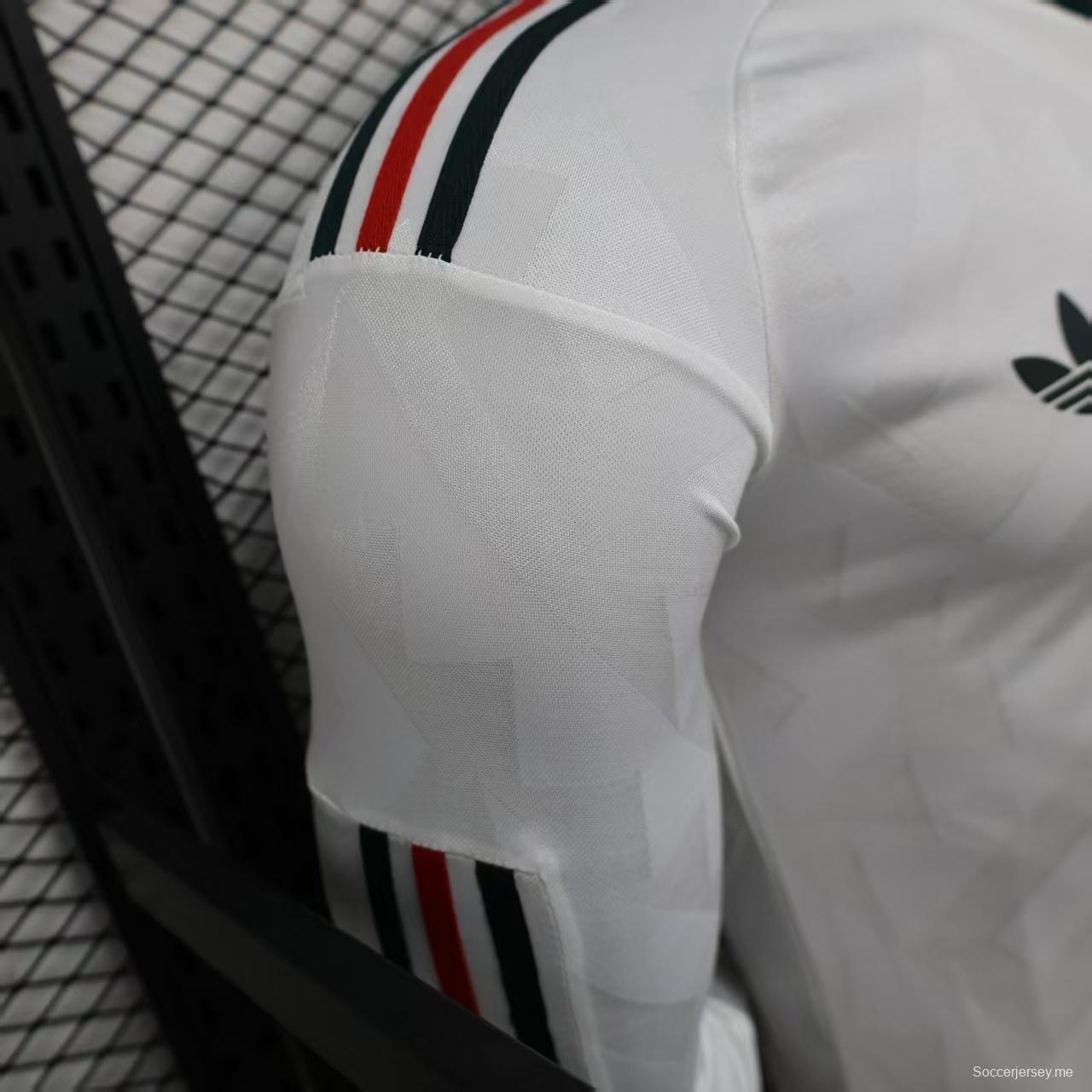إصدار اللاعب 2026 قميص بأكمام طويلة أبيض اللون أبيض اللون للمكسيك