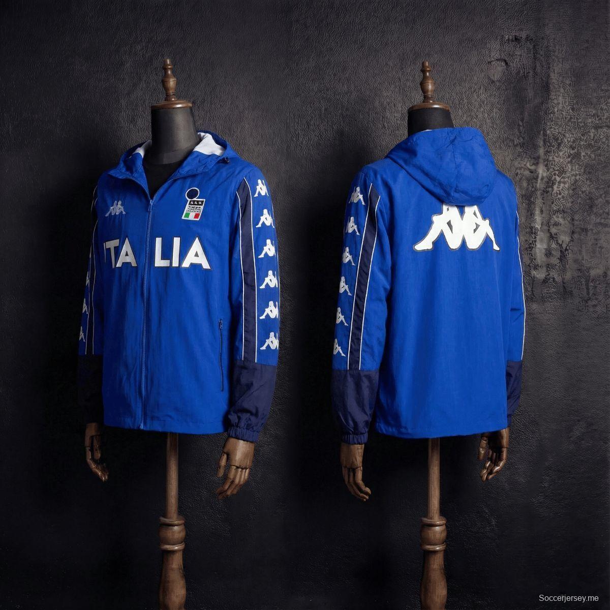 1998 سترة زرقاء على الطراز القديم من إيطاليا