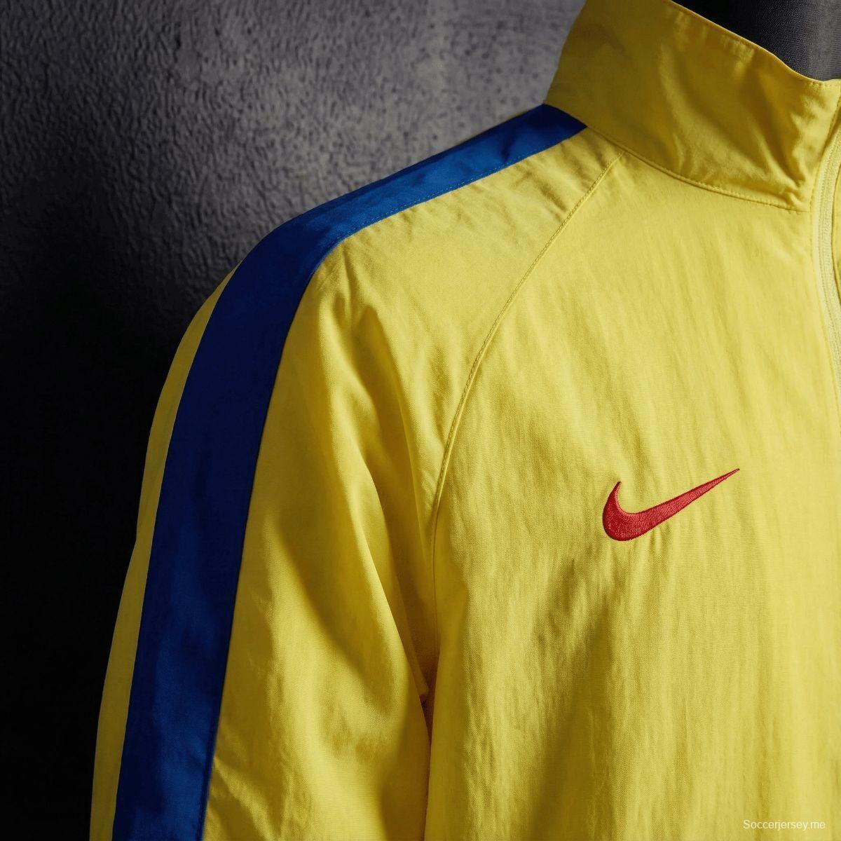 2026 سترة واقية من الرياح باللون الأصفر من نادي أمريكا