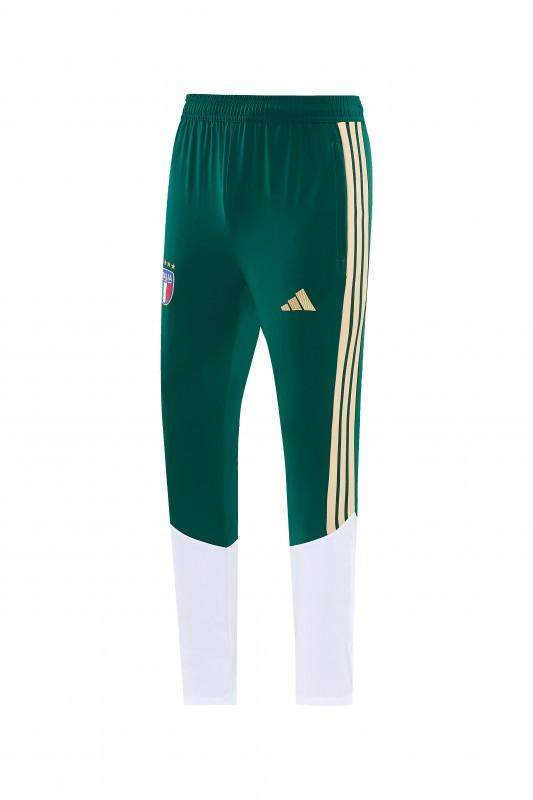 2026 إيطاليا سترة خضراء بغطاء رأس وسحاب كامل + بنطال طويل