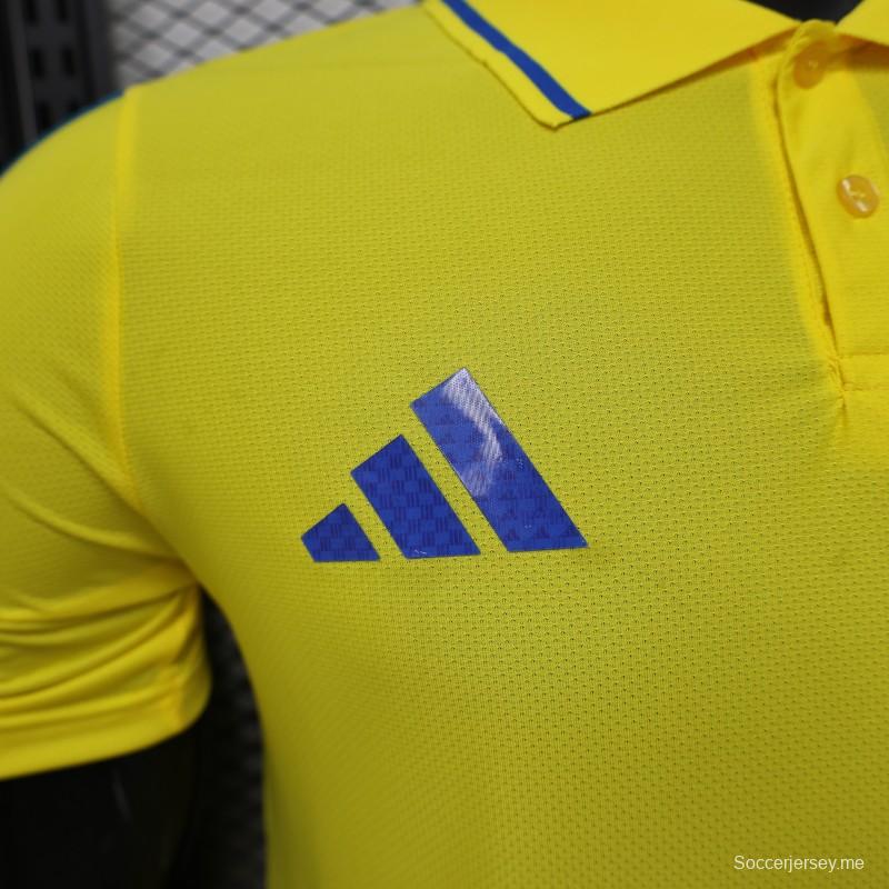 قميص بولو للاعبين، الإصدار 2026، اللون الأصفر، كولومبيا