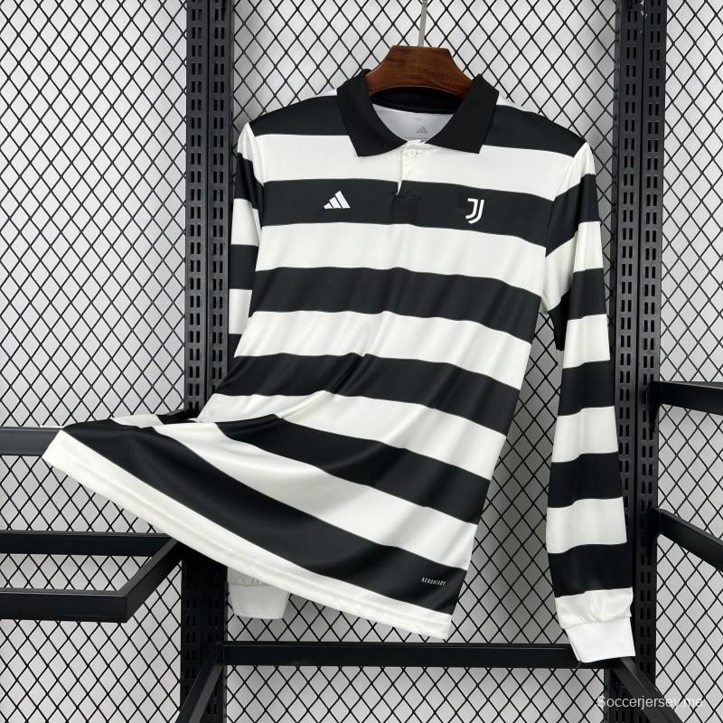 قميص يوفنتوس الرابع للرجال بمقاس 2025/26 ذو الأكمام الطويلة