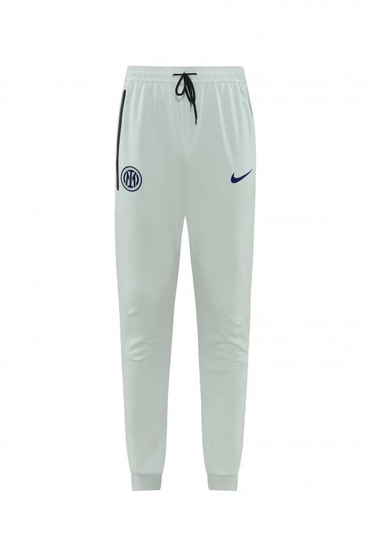 26/27 بدلة رياضية من إنتر ميلان بلون أخضر فاتح مع سحاب كامل وغطاء للرأس + بنطال طويل