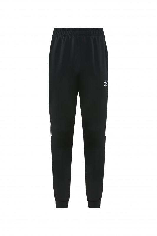 2026 سترة سوداء من أديداس بسحاب كامل + بنطال طويل