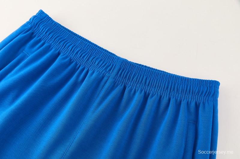 26/27 بدلة رياضية من ريال مدريد باللون الأزرق الملكي مع بلوزة بغطاء رأس + بنطال طويل