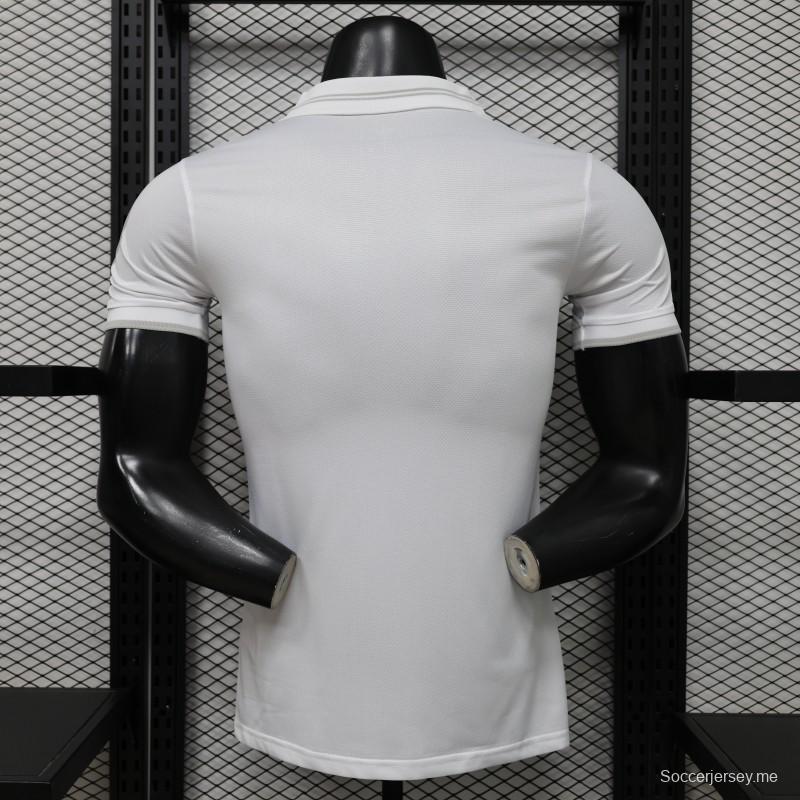 قميص ريال مدريد للاعبين، إصدار 26/27، باللون الأبيض بالكامل، بمناسبة الذكرى الـ125