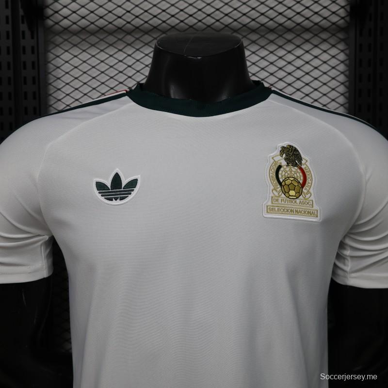 قميص المنتخب المكسيكي الأبيض للعب خارج أرضه، إصدار اللاعب 2026