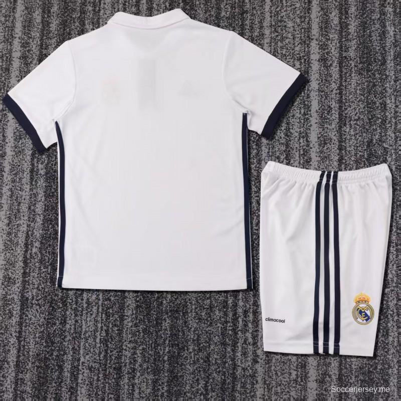 قميص ريال مدريد الرسمي للأطفال طراز ريترو لموسم 2016/2017