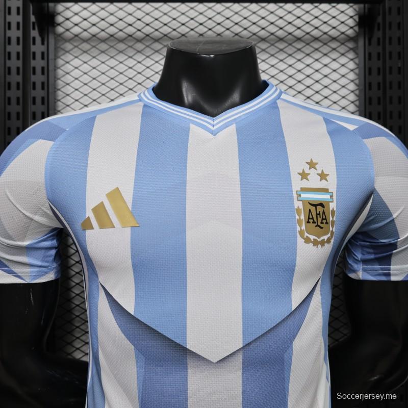 قميص اللاعب الإصدار 2026، النسخة الخاصة للأرجنتين، الأزرق السماوي والأبيض