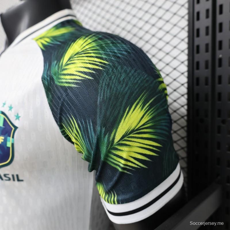 قميص اللاعب الإصدار 2026 باللون الأبيض البرازيلي - إصدار خاص