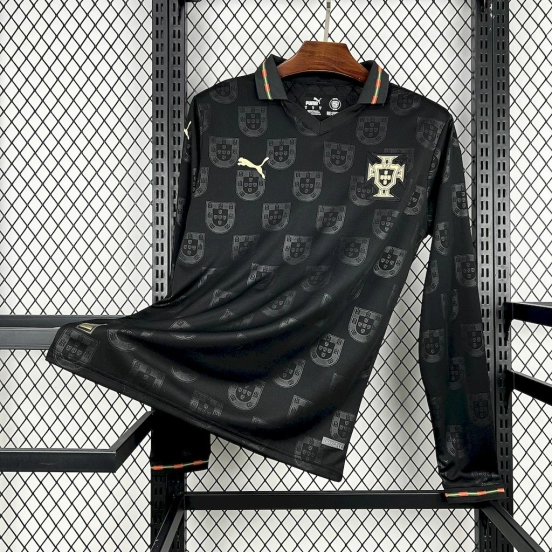 2026 قميص برتغالي رجالي بأكمام طويلة للرجال أوزيبيو خاص