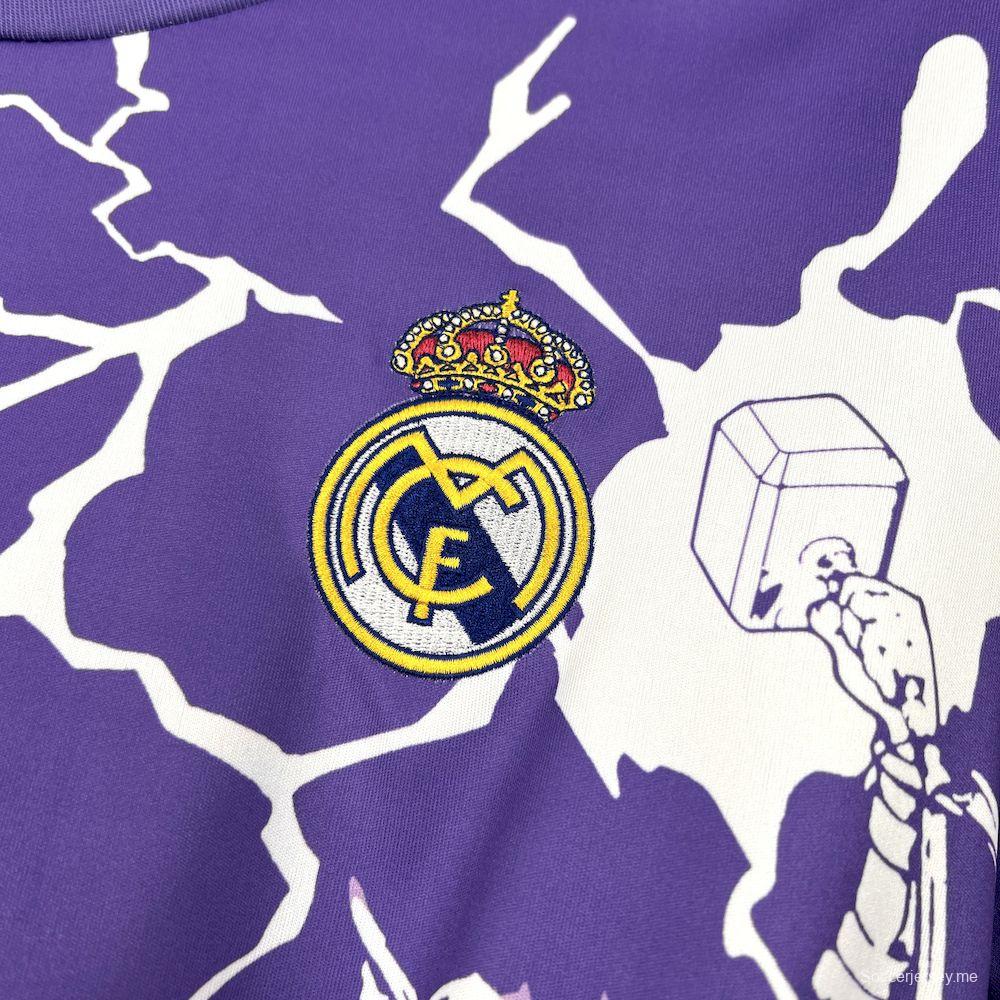 قميص ريال مدريد للرجال لموسم 2025/2026 قبل المباريات