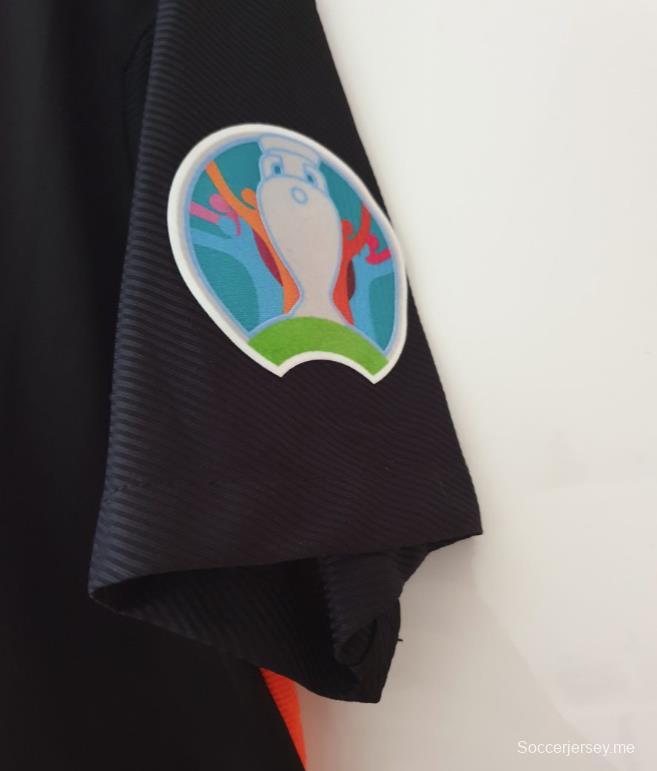 قميص هولندا الريترو 2020 ذهاباً وإياباً أسود
