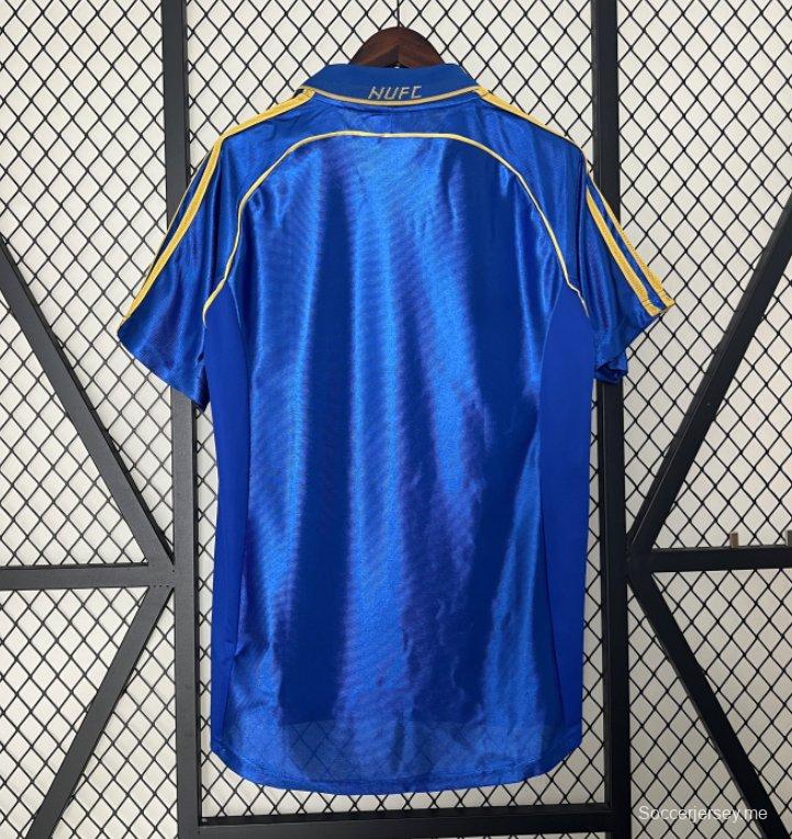 قميص أزرق ريترو 98/99 نيوكاسل يونايتد أزرق اللون خارجي

