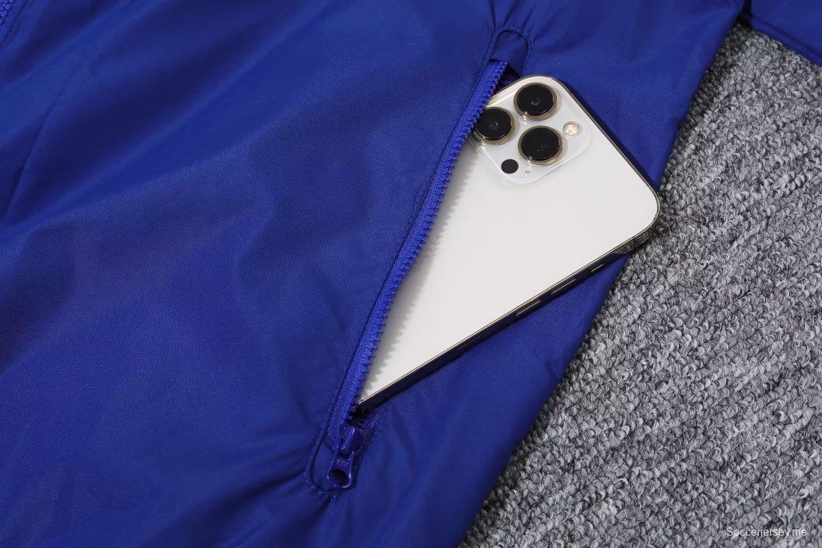 2024 فرنسا 2024 سترة واقية من الرياح زرقاء
