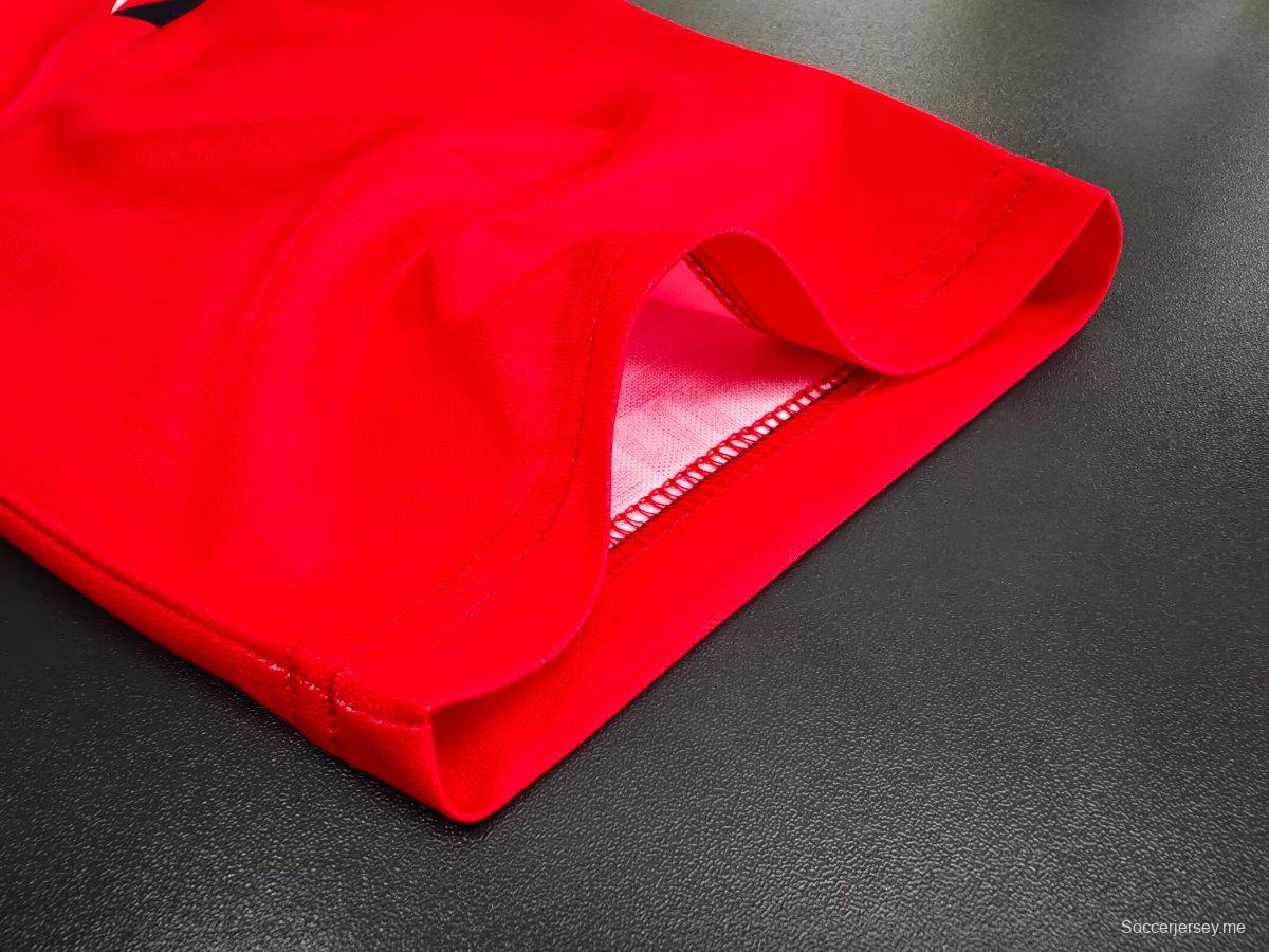 قميص إنجلترا ريترو 1992 إنجلترا خارجي أحمر اللون الأحمر
