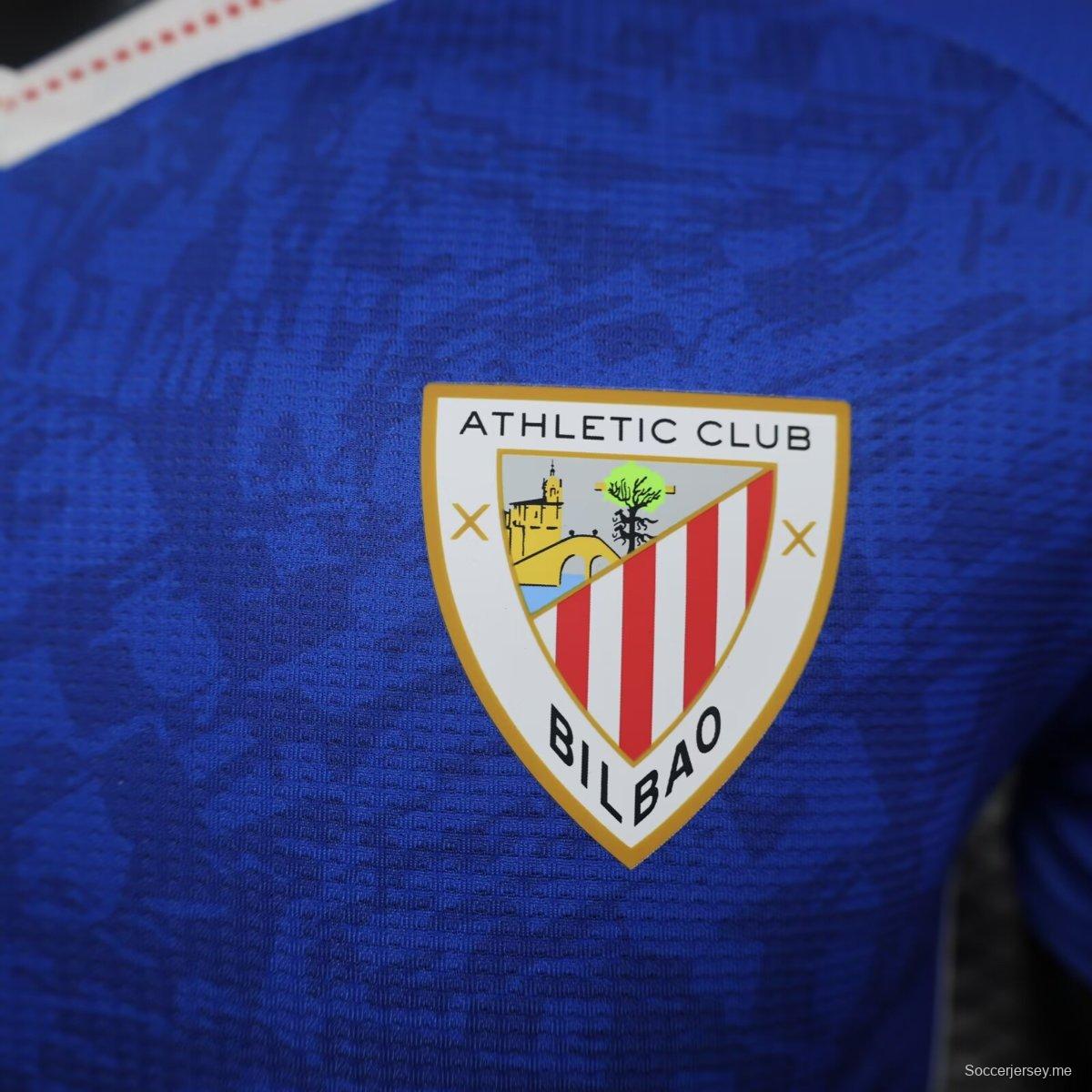 نسخة اللاعب أثلتيك بلباو أثلتيك بلباو خارج الديار قميص أزرق
