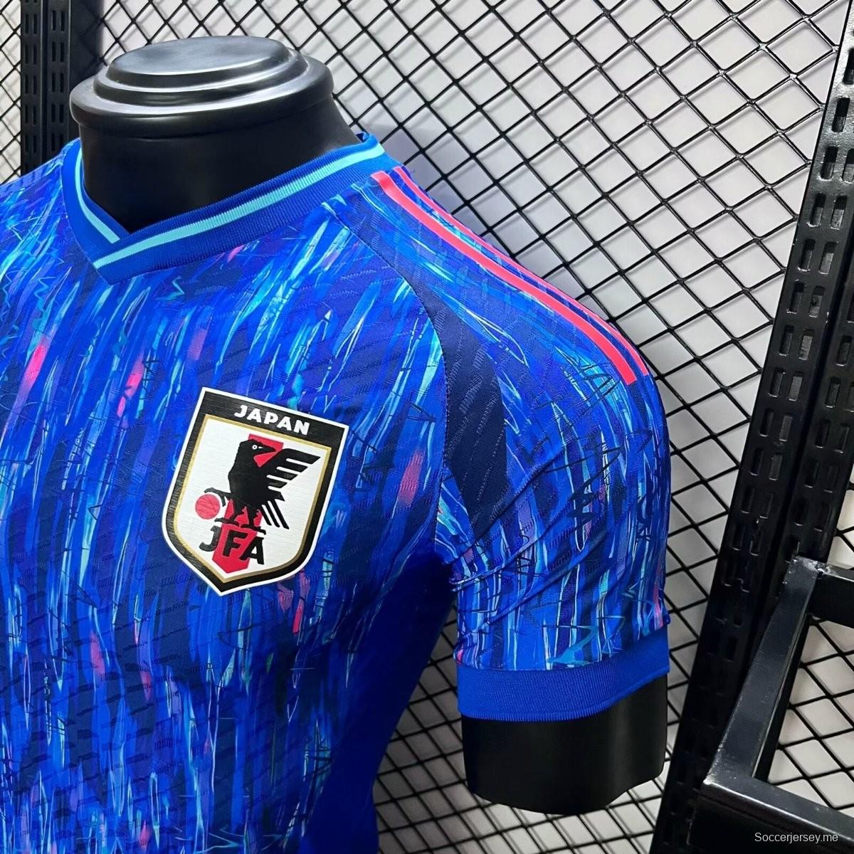 إصدار اللاعب 2024 قميص اليابان الأزرق الخاص 2024
