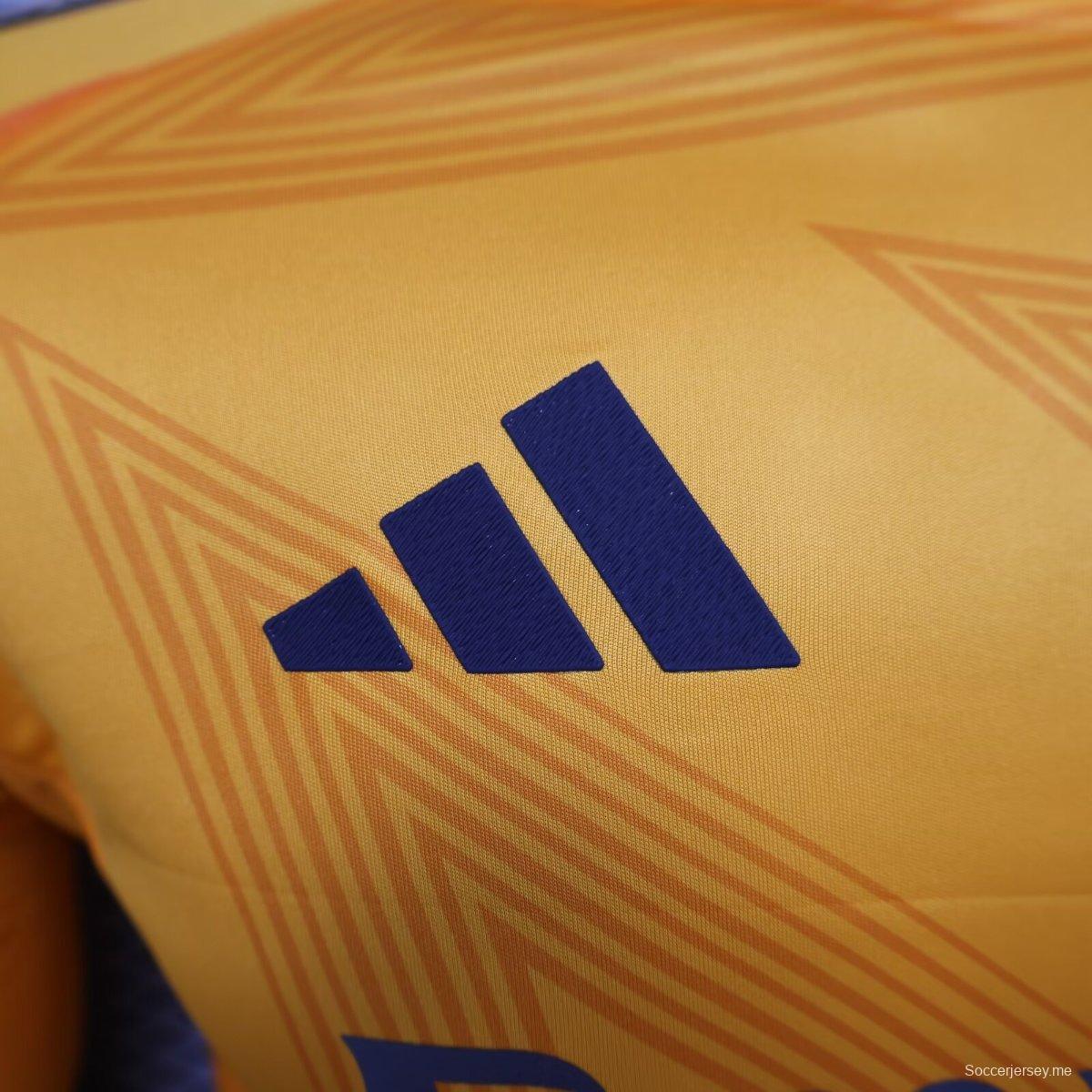 إصدار اللاعب 24/25 قميص بأكمام طويلة أكمام طويلة برتقالي اللون لريال مدريد
