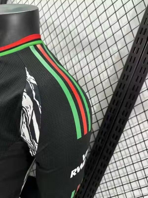 نسخة اللاعب 24/25 قميص بأكمام طويلة أكمام طويلة أسود من أرسنال 24/25
