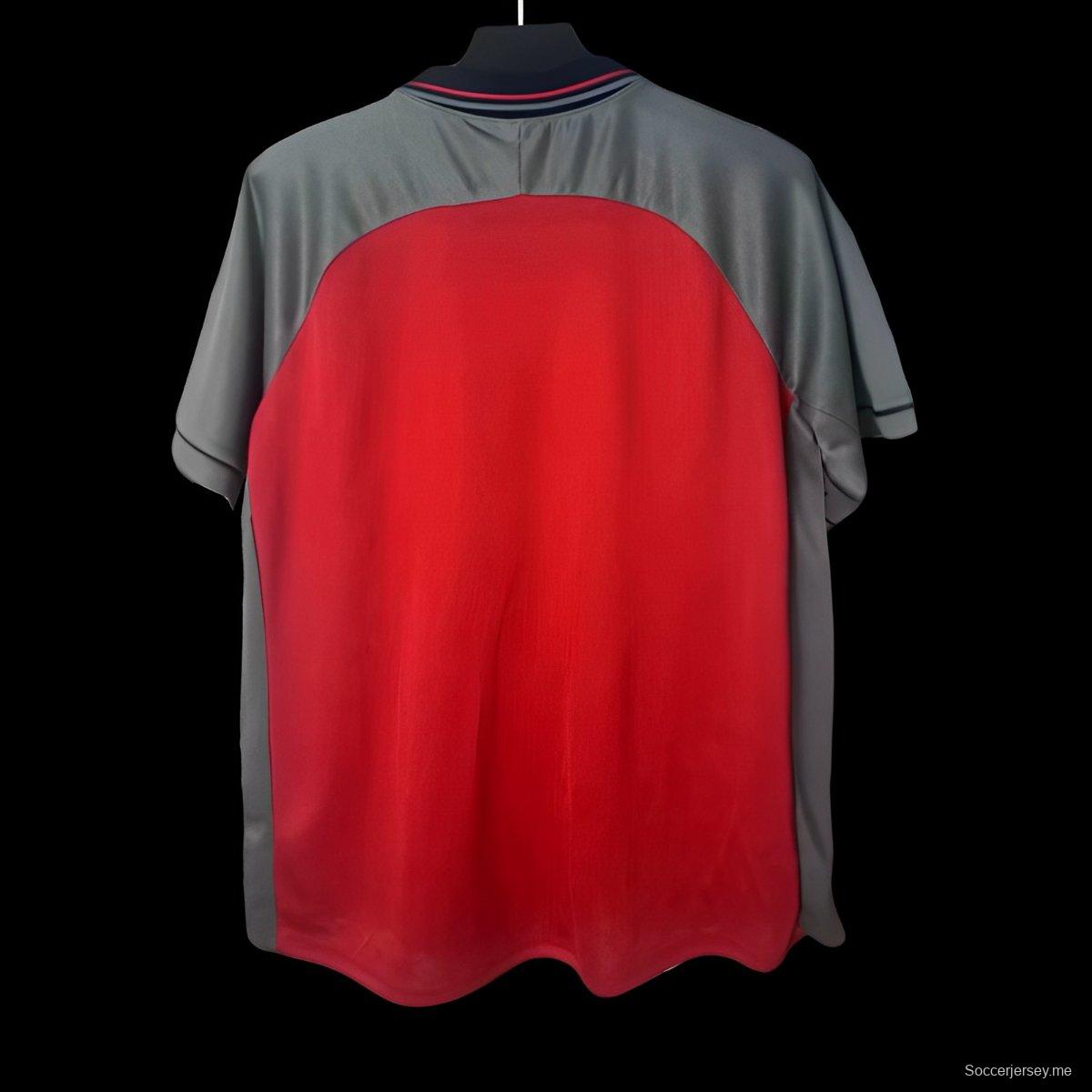 قميص ريترو 99/00 ديبورتيفو لاكورونا الثالث باللون الأحمر