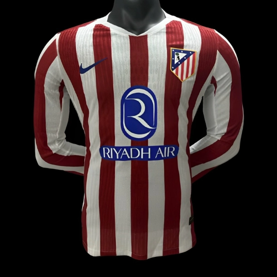 2025/26 نسخة اللاعب 2025/26 قميص بأكمام طويلة الأكمام من أتلتيكو مدريد