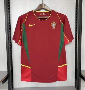 قميص منتخب البرتغال 2002 ريترو هوم جيرسي