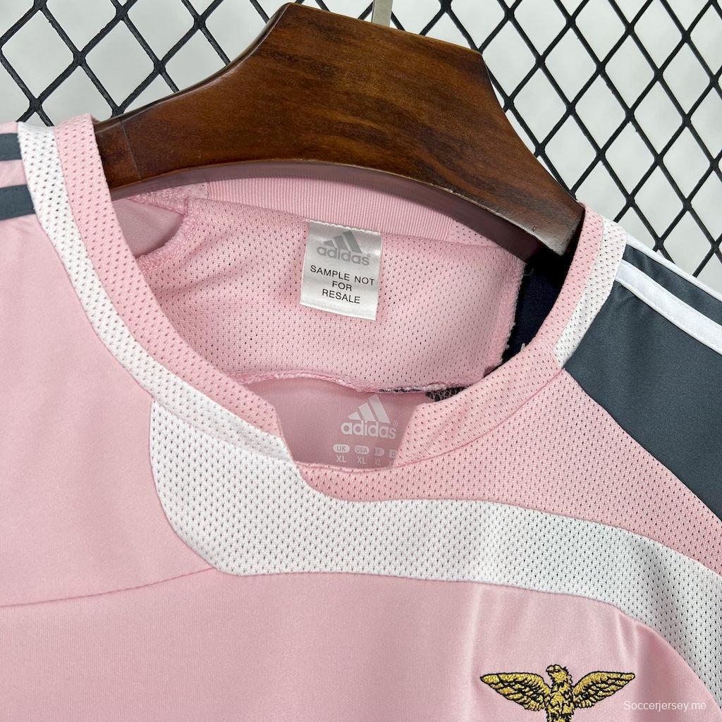 قميص بنفيكا الرجعية 07/08 بنفيكا خارجي وردي اللون الوردي