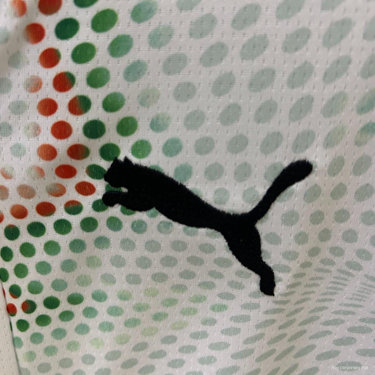 2025 كيدز 2025 قميص البرتغال الخارجي الأبيض