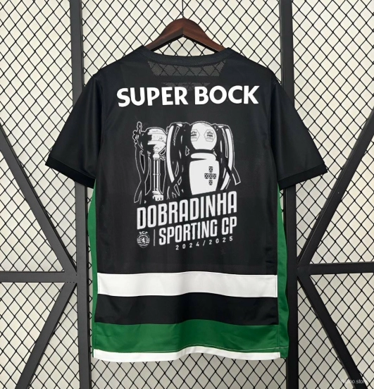 24/25 قميص فريق سبورتينج لشبونة مع طباعة 2 بطل بطل بطل