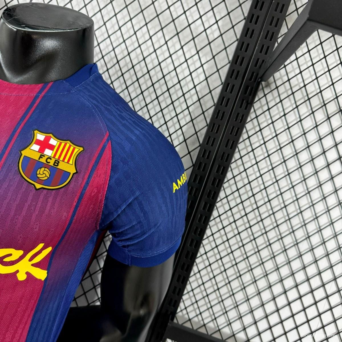 نسخة اللاعب 25/26 قميص برشلونة الأساسي 25/26