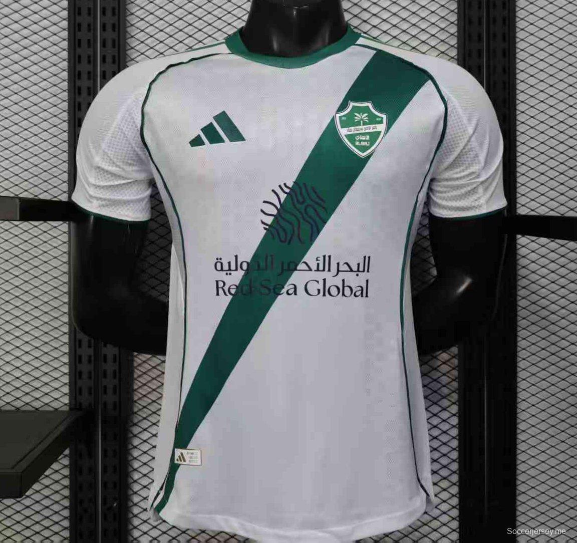 إصدار اللاعب 25/26 قميص الأهلي المنزلي الأبيض 25/26